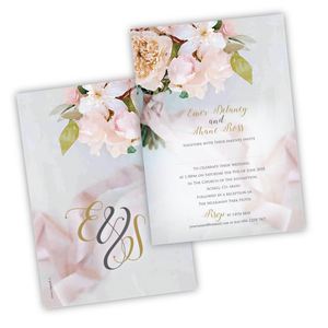 Wedding Invitation - Floral Watercolour - 100 invitations