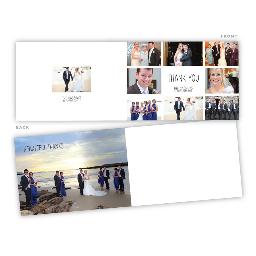 Wedding Thank You - Box Style Card - 75 Cards