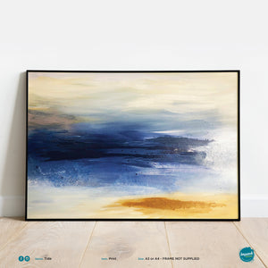 'Tide', abstract seascape print - framed or unframed