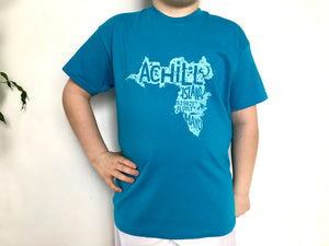 Kids Short Sleeve T-Shirt - Azure Blue - Unisex