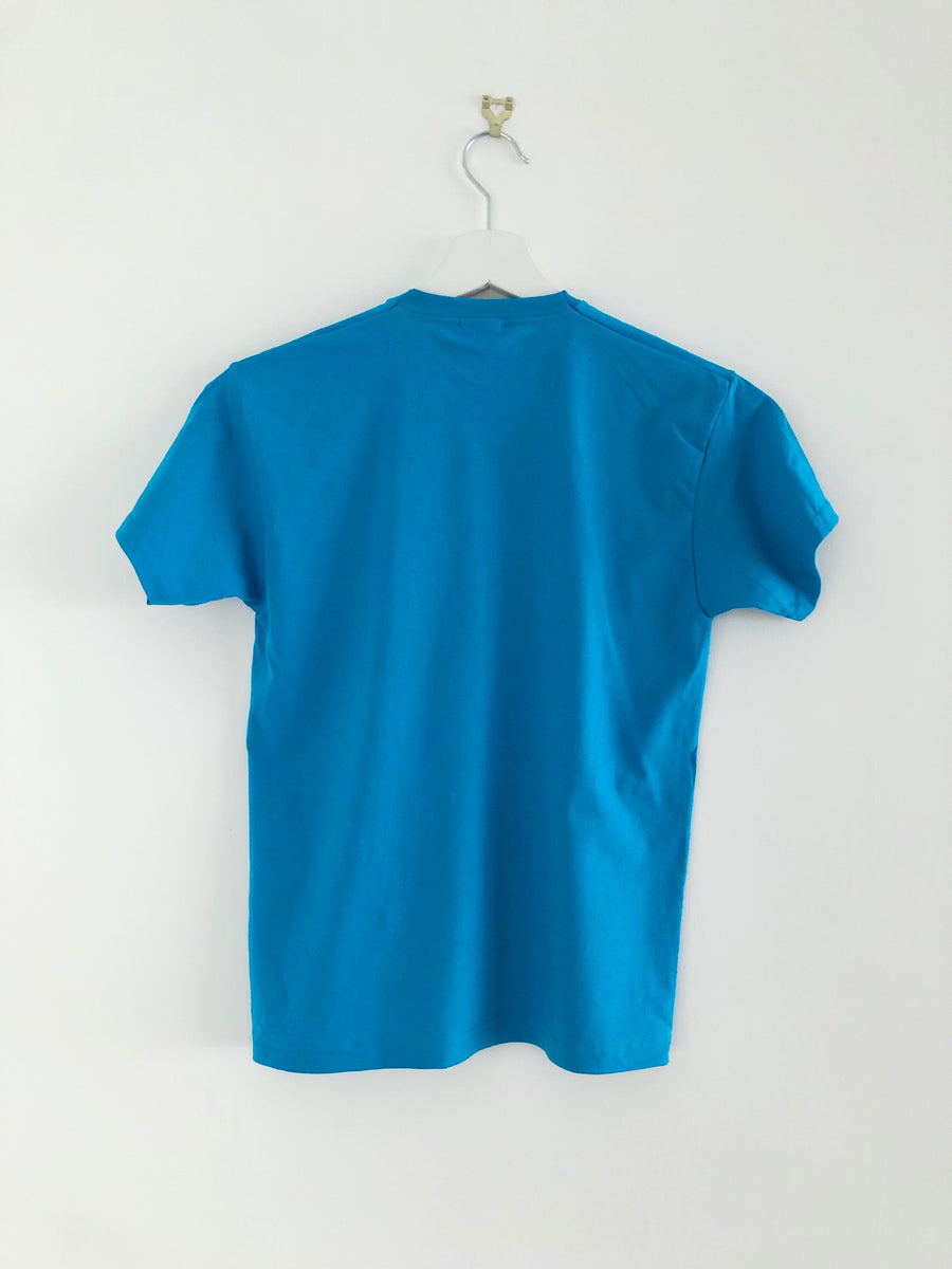 Kids Short Sleeve T-Shirt - Azure Blue - Unisex