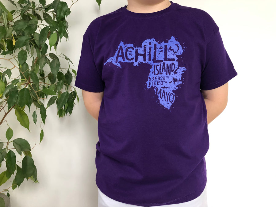 Kids Short Sleeve T-Shirt - Purple - Unisex