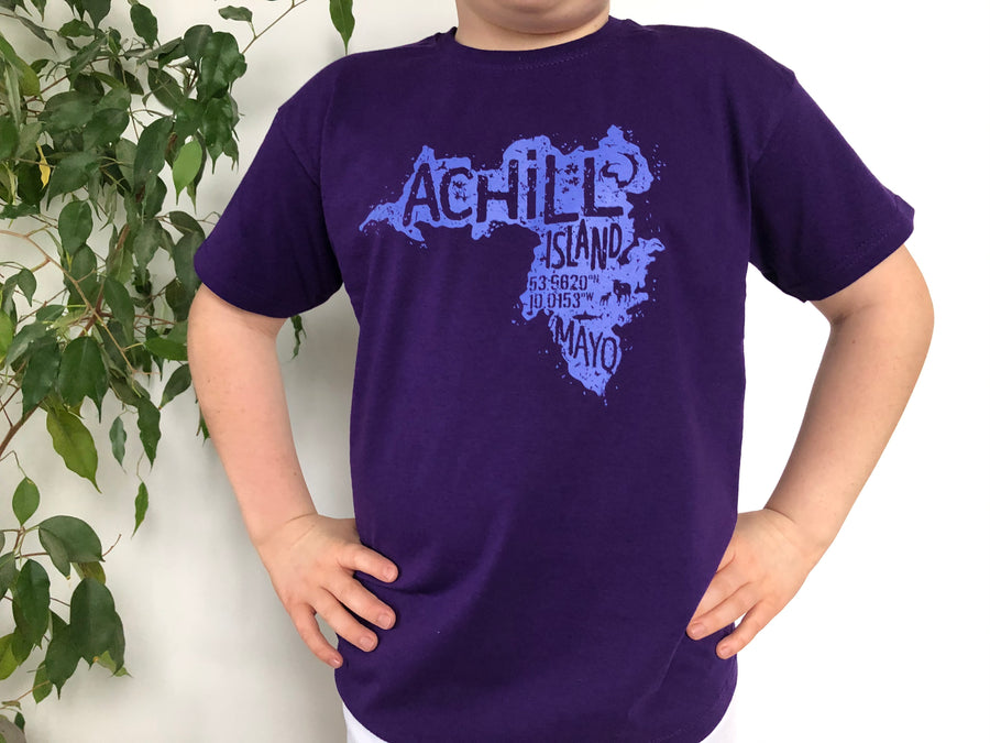 Kids Short Sleeve T-Shirt - Purple - Unisex