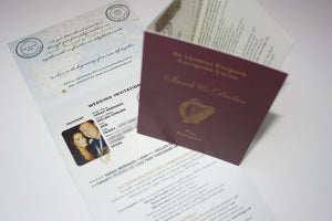 Wedding Invitation - Passport - 100 invitations